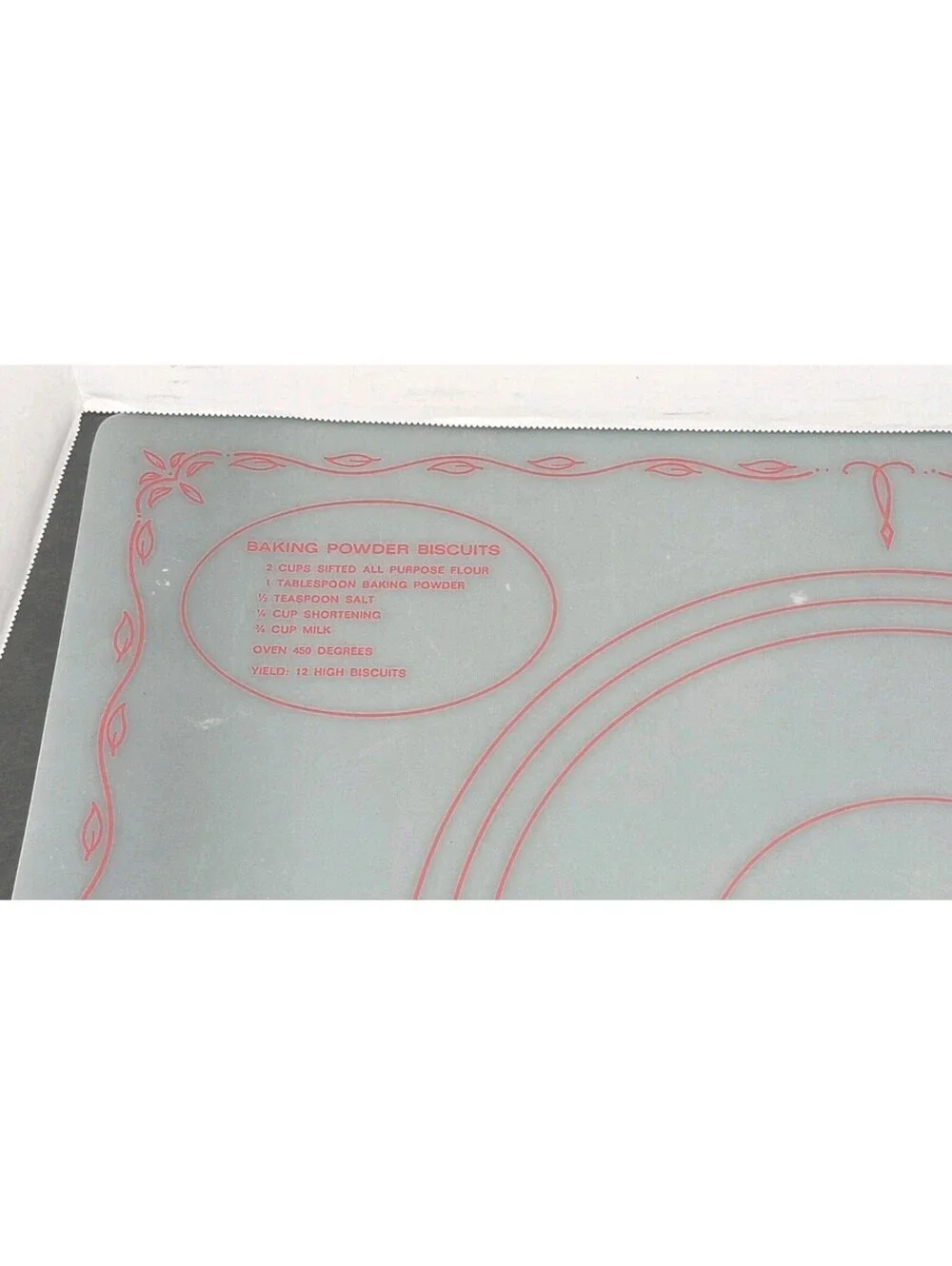 Vtg 1965 Tupperware Pastry Mat Rolling Pie Crust Pizza Dough Tart Baking 18x22